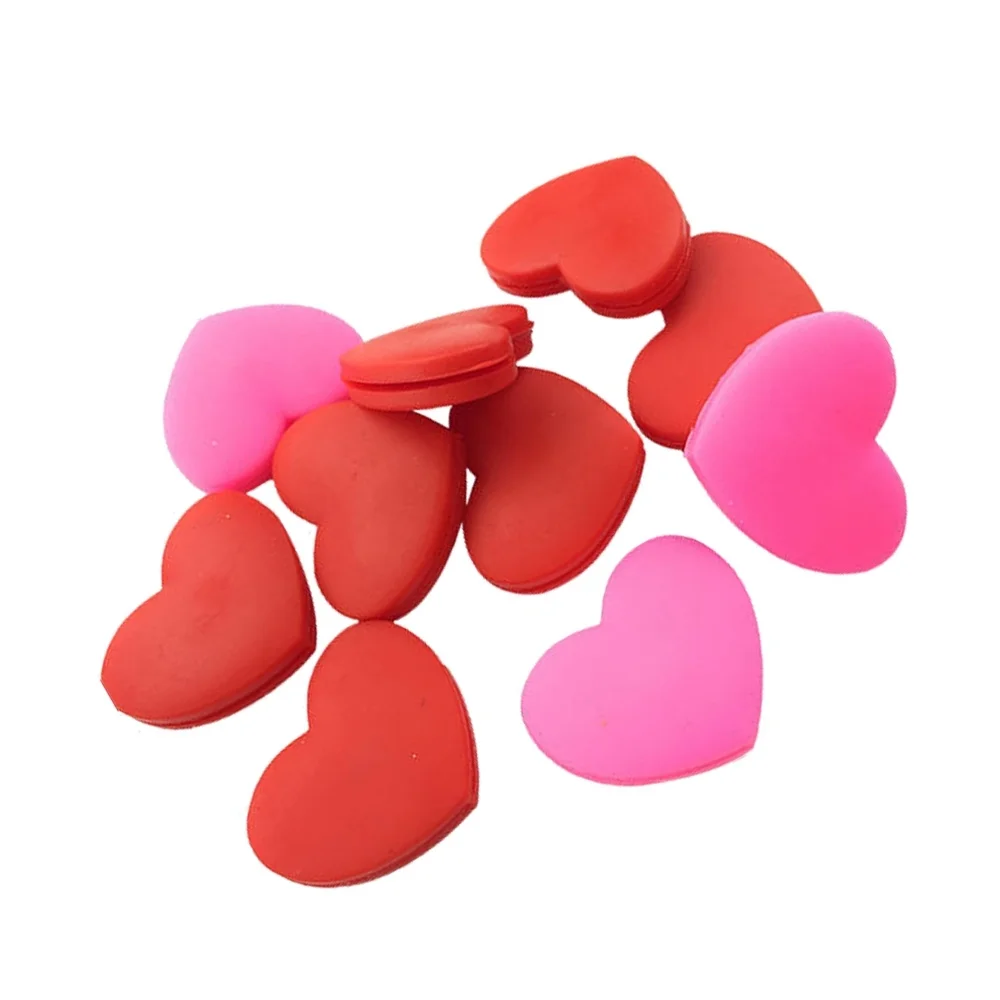 

6 PCS Silicone Tennis Racket Vibration Dampeners Heart Shape Tennis Racquet Absorbers Tennis Racket Strings Dampers for Players