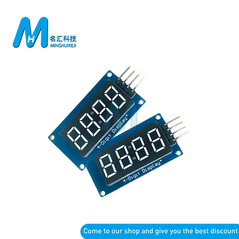 New LED Display Module TM1637 For Arduino 7 Segment 4 Bits 0.36 Inch Clock RED Anode Digital Tube Four Serial Driver Board Pack