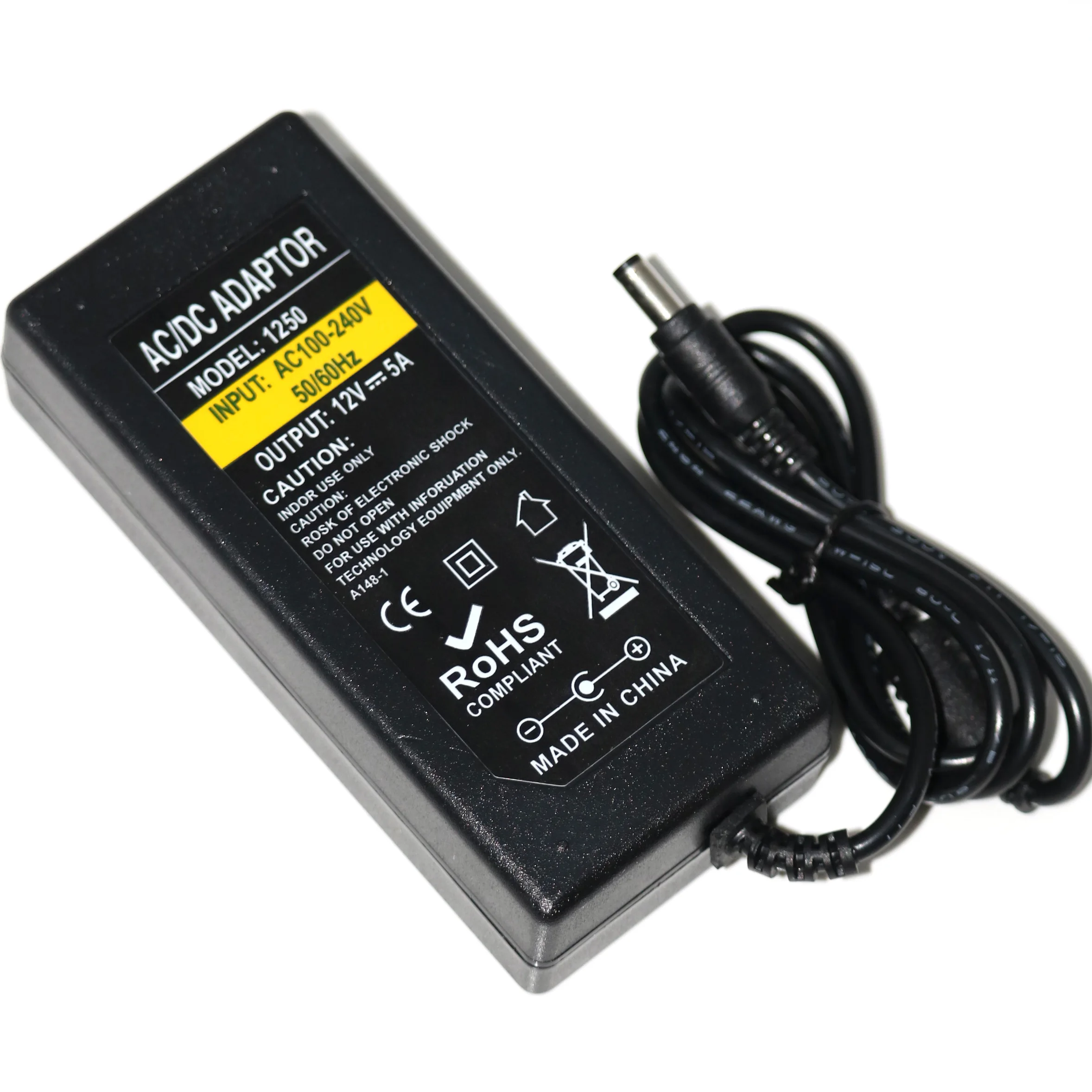 Адаптер питания переменного и постоянного тока 12 В 5 А 60 Вт 100-240 в трансформатор