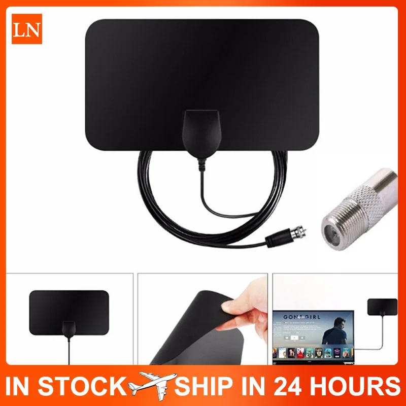 Плоская комнатная ТВ антенна 4k Hd цифровой Комнатный воздушный усилитель Hdtv на 3600