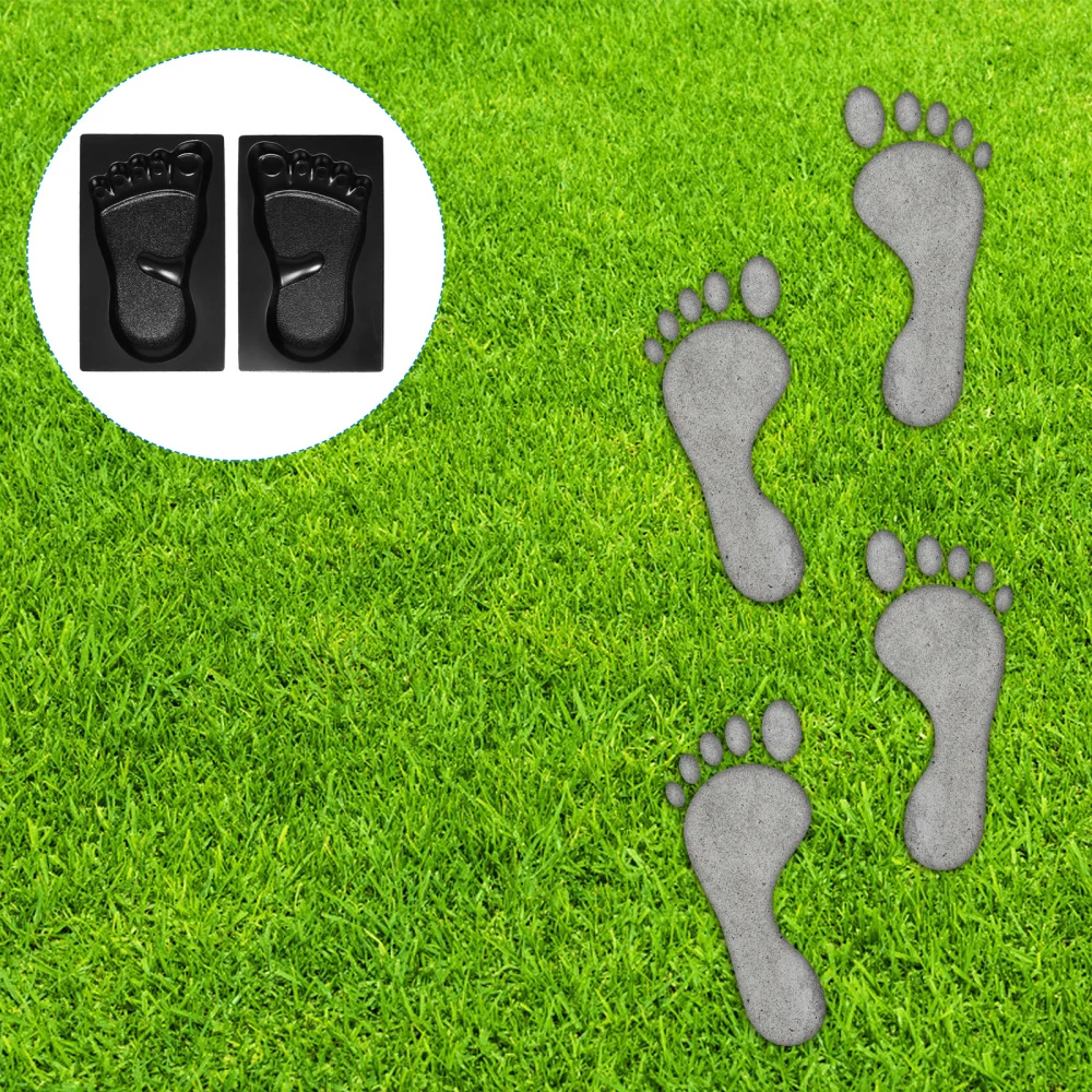 

2pcs Durable Paving Mold Practical DIY Modeling Tool Creative Footprint Mold