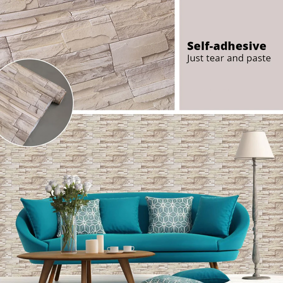 Самоклеящиеся обои в рулоне для стен наклейки деревенском стиле кухни гостиной