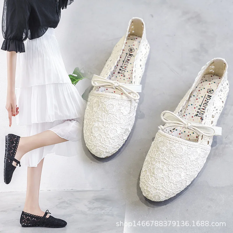 Обувь на плоской подошве женские балетки милые туфли принцессы с бантом лоферы