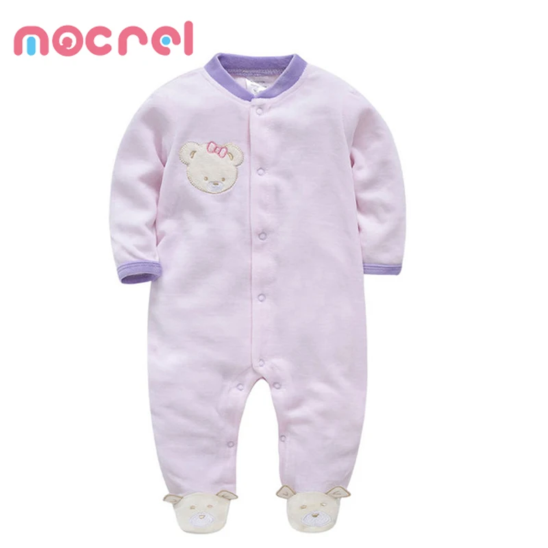 

Baby Clothing Velvet Cartoon Long Sleeves Baby Romper Suit Children's Children Baby Clothing 0 To 3 Mos Winter Footies