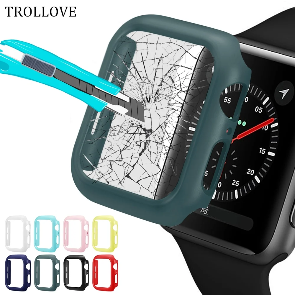 Защитный чехол для Apple Watch 5 4 3 2 1 40 мм 44 полный Чехол Iwatch Series 38 42 тонкий корпус из