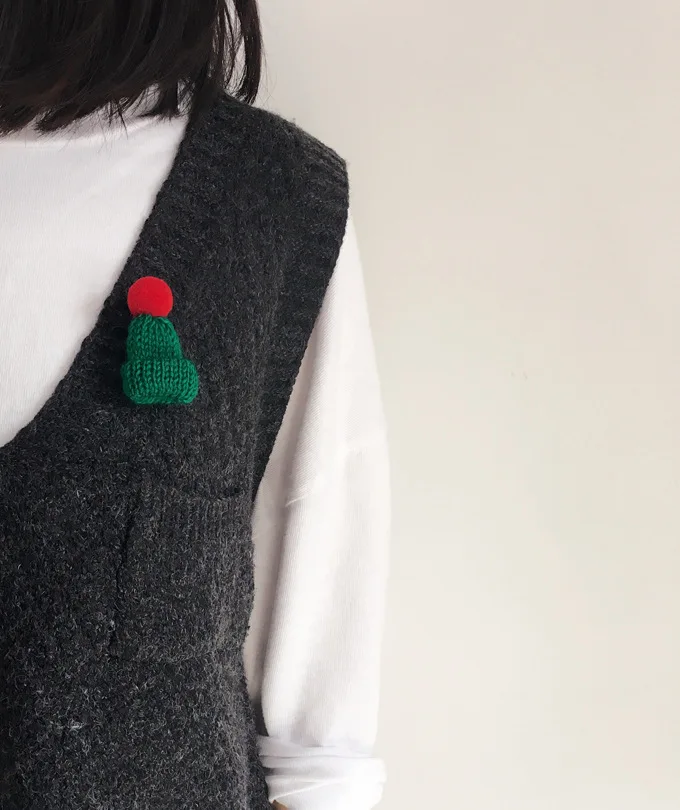 Новый Япония и Южная Корея cимпатичный пушистый шарик резьба мини брошь шляпа