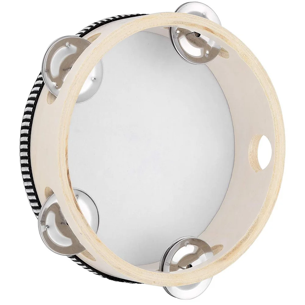 

6inch Wooden Tambourine Handheld Handpan Sigle Row Drum Educational Instrument With Jingle Bells Musical Toy Gift For Children