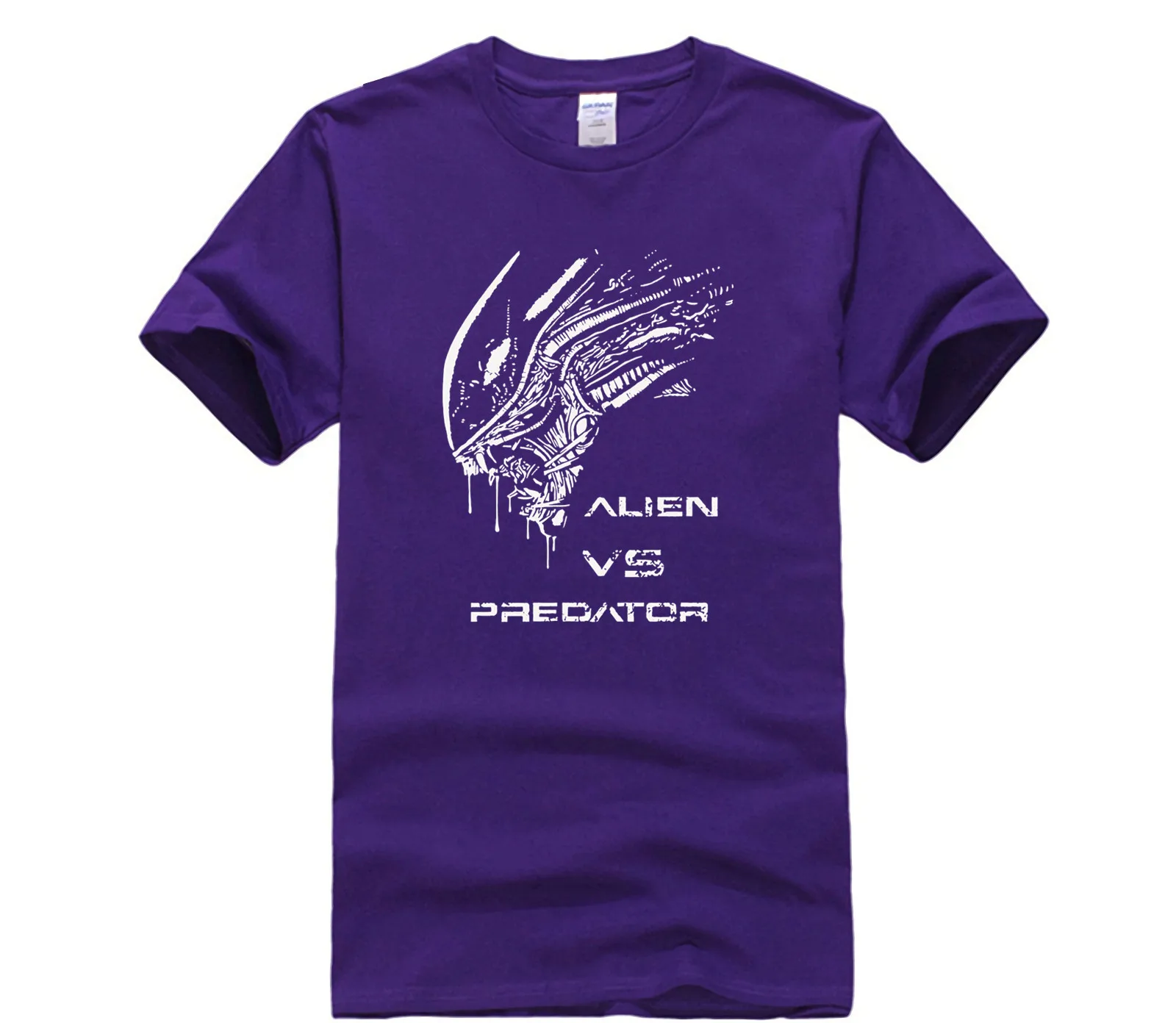 

Cartoon 3D Film New Aliens vs Predator 2 Requiem T shirt Game AVP2 men t shirt Cotton Summer Short sleeve Tees tops