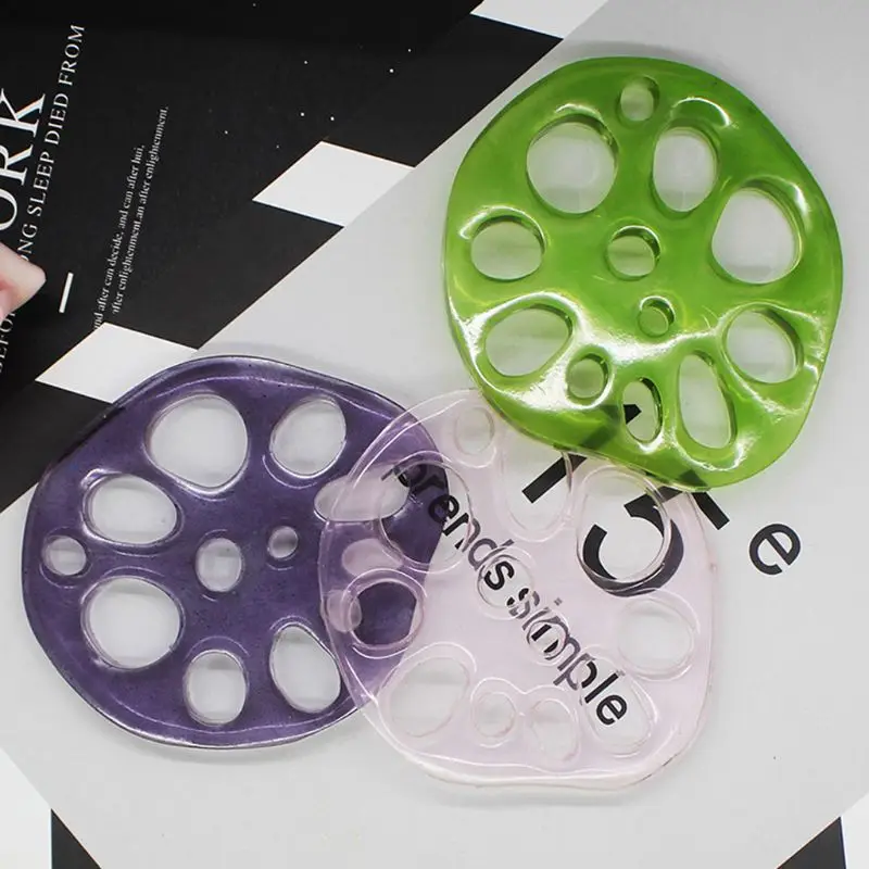 DIY ломтики корня лотоса нерегулярные подставки прессформы эпоксидная смола