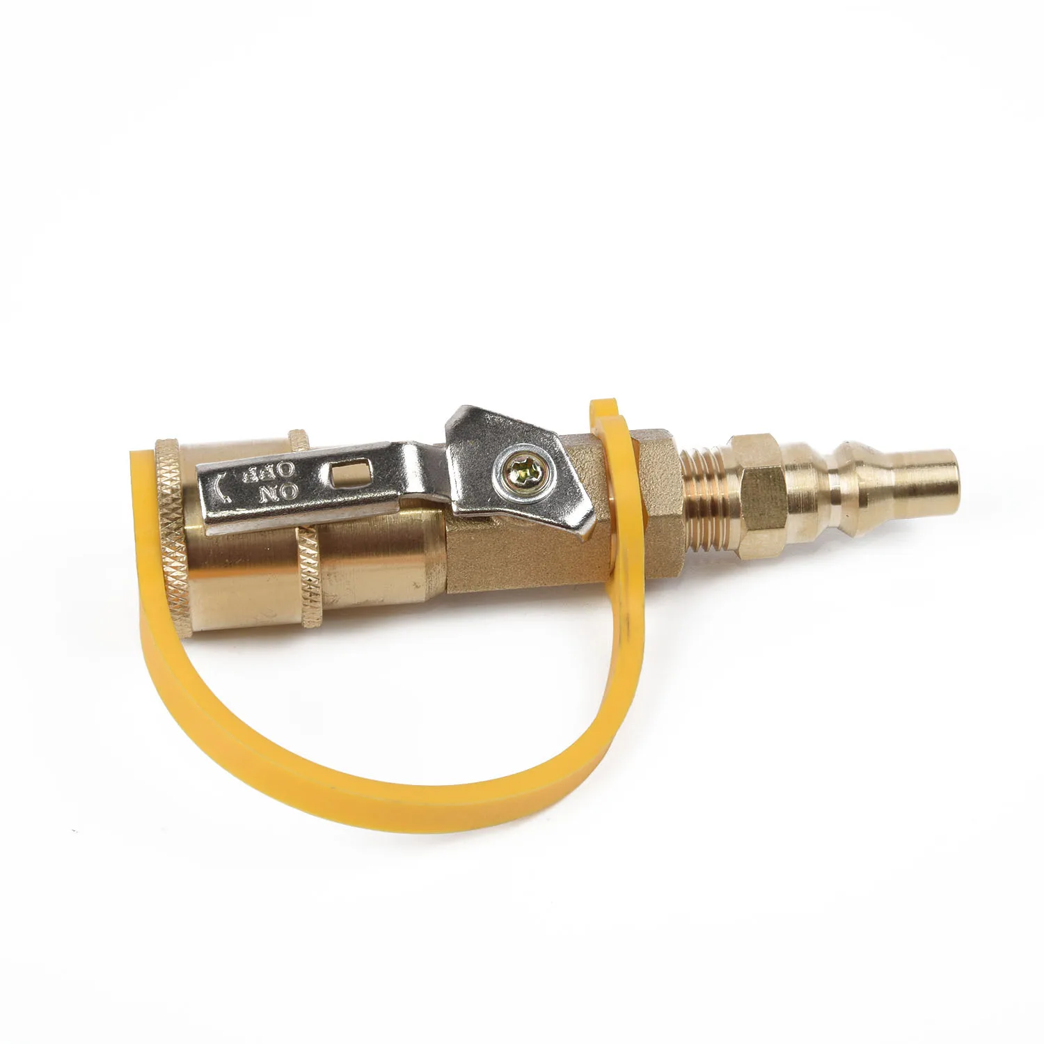 

Propane Quick Connect Adapter Natural Gas 1/4 Shutoff Valve Male Solid Brass