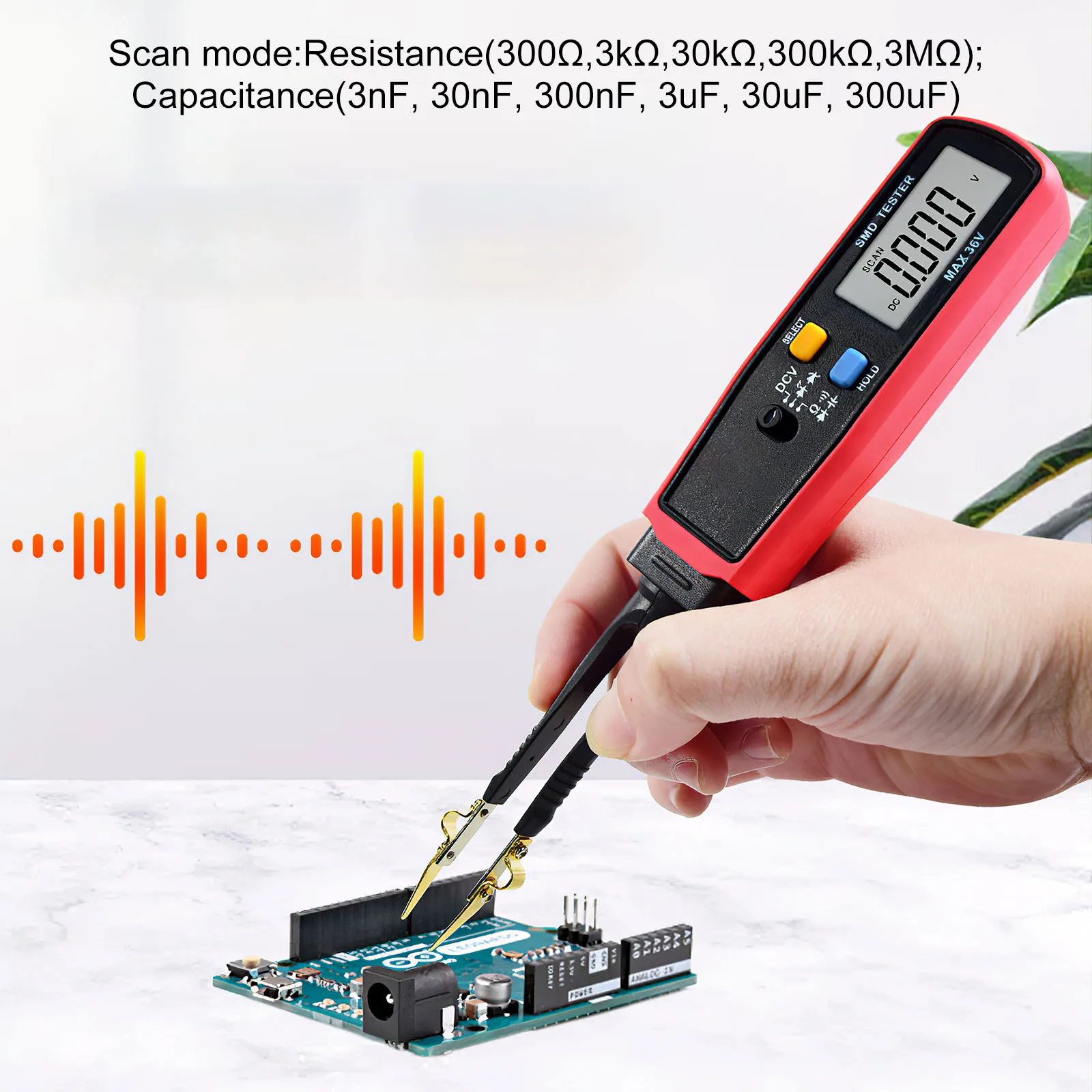 UNI-T UT116A SMD тестер измеритель мультиметр вращающийся Пинцет Сопротивление Емкость