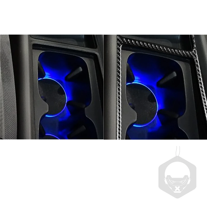 

Car Water Cup Outer Frame Panel Trim Cover For Honda Civic 8th Gen 2006-2011 Carbon Fiber Sticker Accessories