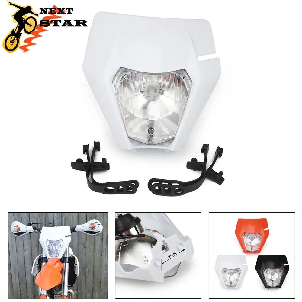 Налобный фонасветильник S2 для KTM EXC XCF SX SXF XC SMR CR YZF DRZ Supermoto 125 150 250 350 450 530 мотоцикла |