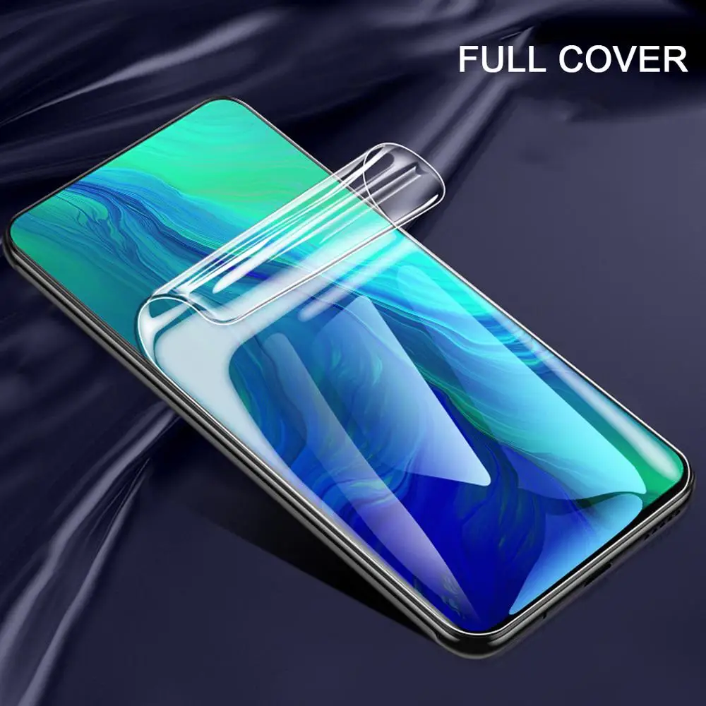 Мягкая Гидрогелевая пленка 15D из ТПУ для OPPO Reno Ace 2 F15 3 2F 2Z K5 Realme Q XT X2 Nano полное