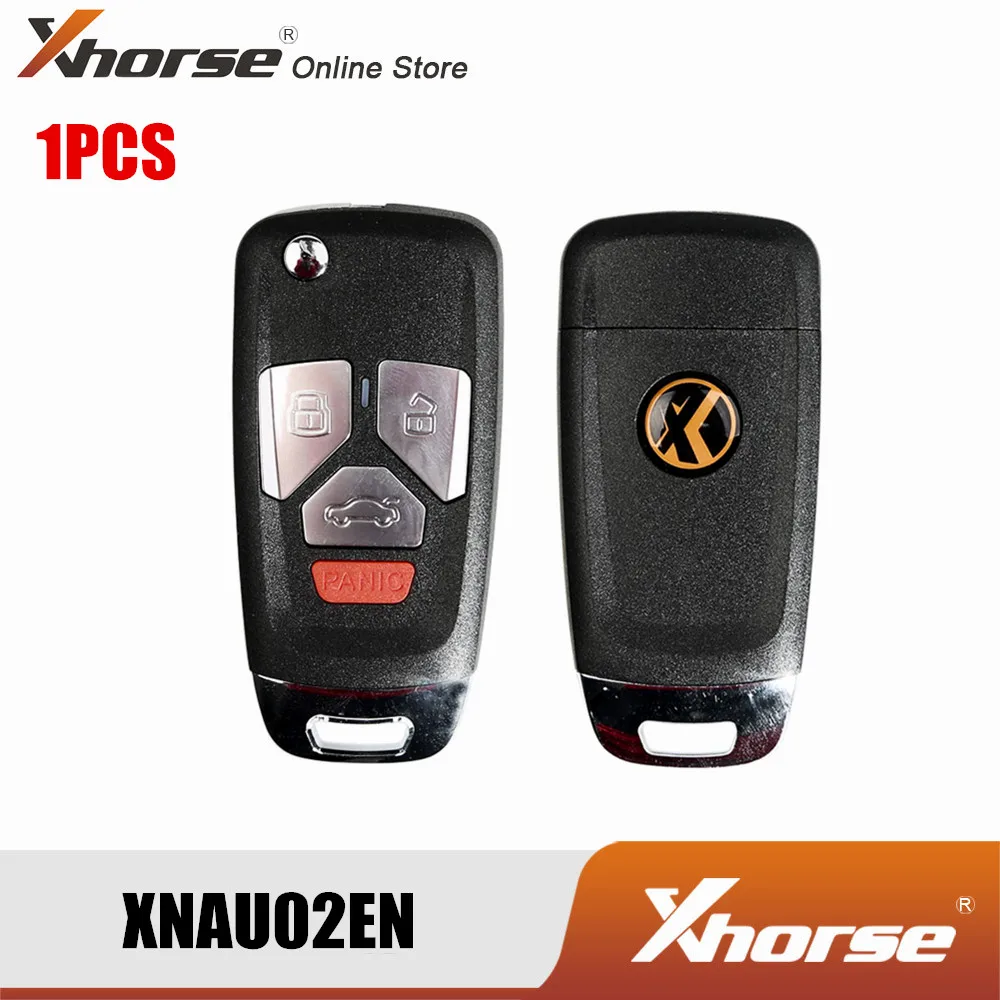 

Беспроводной пульт дистанционного управления Xhorse XNAU02EN для Audi Flip, 4 кнопки, английская версия с панической кнопкой, 1 шт.