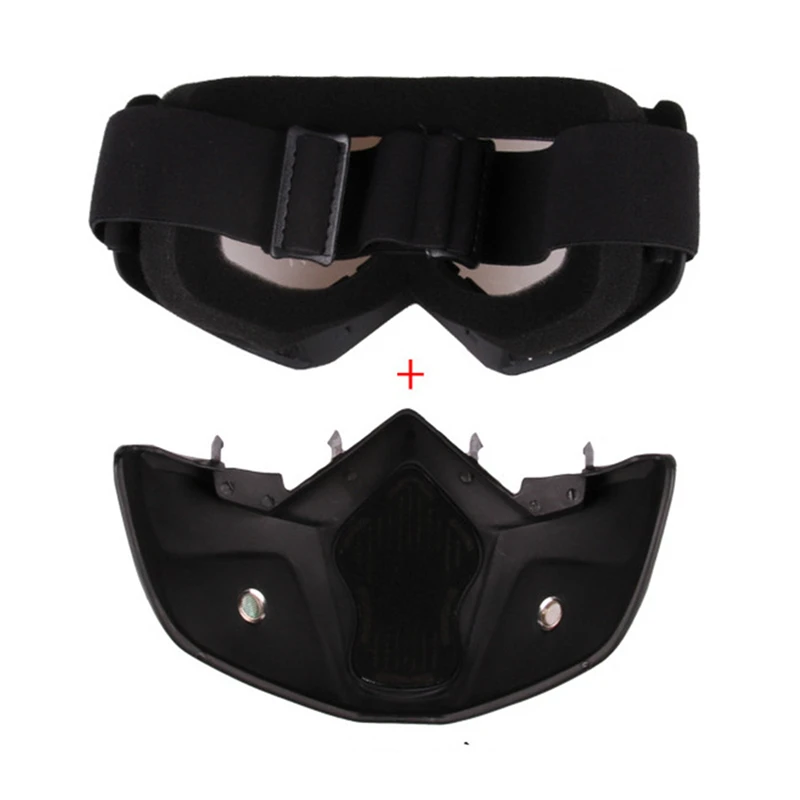 

2020 New Adult Removable Winter Snow Sports Motorcycle Goggles Ski Snowboard Snowmobile Full Face Helmets with Glasses