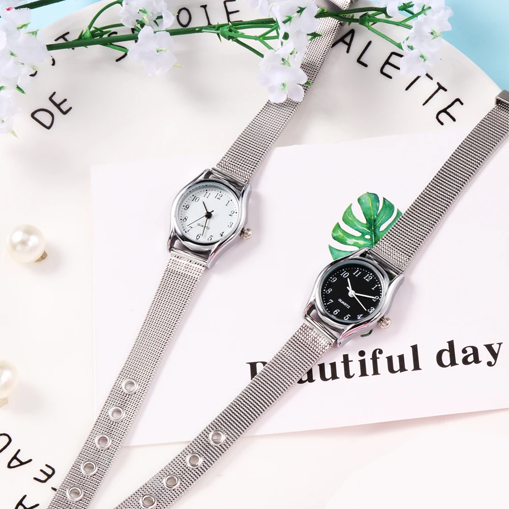 

New Women's Luxury Silver Bracelet Watches Small Stainless Steel Women Watches Fashion Women's Watches Reloj Mujer Saat Watches