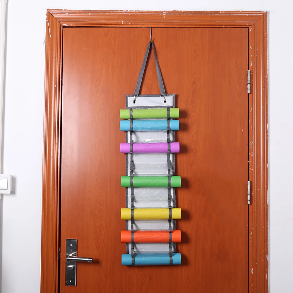 

Transfer Vinyl 14 Roll Holder Compartments Oxford Film Roll Storage Hanging Bag Storage Rack Craft Vinyl Storage Organizer