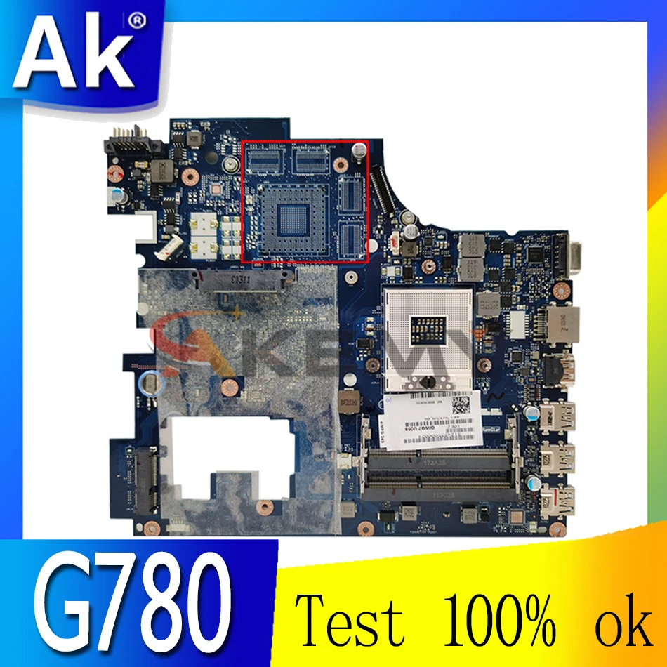 

Akemy For Lenovo G780 Laptop Motherboard QIWG7 LA-7983P Mainboard HM76 DDR3 GMA HD Fully Tested