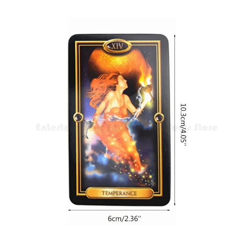 

Easy Tarots 78 Cards Deck Guidance of Fate Mysterious English Oracle Card Divination Family Party Board Game