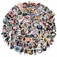10/30/50/100PCS Anime Demon Slayer Graffiti Stickers for Laptop Luggage Bicycle Car Skateboard Computer Waterproof Decal Toys F5