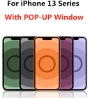 Новый оригинальный роскошный кожаный чехол с анимационным выдвижным окошком для iPhone 1312 Pro Max Mini для Magsafing зарядные чехлы для телефонов