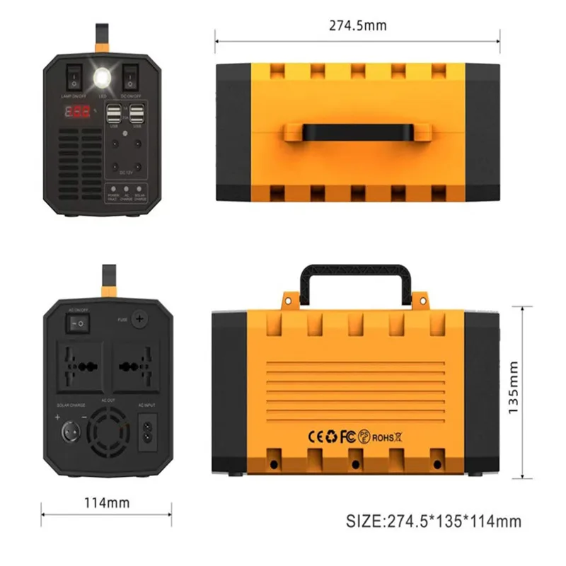 GKFLY 500 Вт 75000 мАч Power Station 220 В устройство для хранения энергии с немодулированным