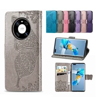 butterfly embossed fashion leather phone case for huawei y9 y9s y9a y8p y8s y7 y7p y6 y6p y5 y5p y3 prime pro luxury flip cases
