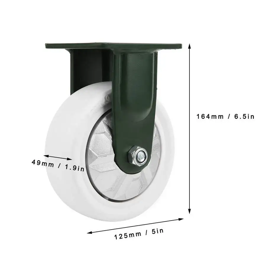 Поворотные ролики для тележек тяжелые колеса тяжелых нагрузок плоские с