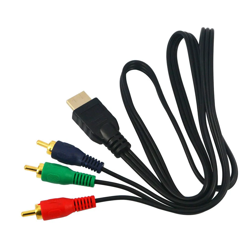 

new 3ft 1m HDMI-compatible Male to 3 RCA Video Audio AV Adapter Cable 3RCA Stereo Converter Component for TV Set-Box DV DVD PC