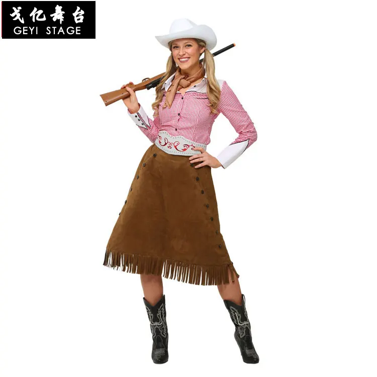 Костюм Cowgirls для женщин косплей костюм в западной дикой природе полицейский на