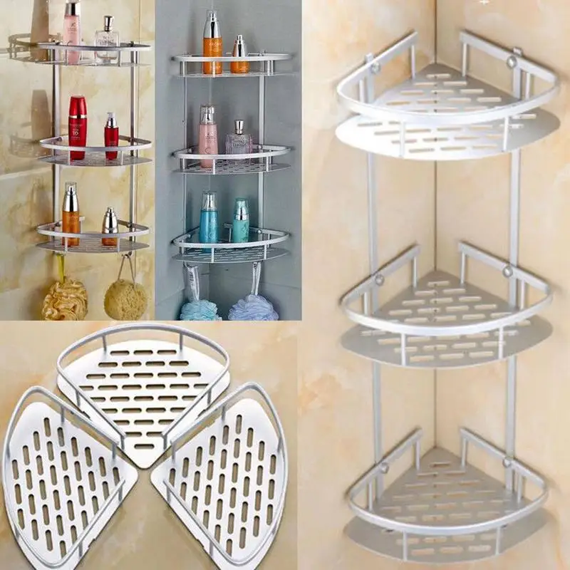 

Bathroom Shelf Shower Shampoo Soap Cosmetic Shelves Holder Bathroom Storage Rack Organizer Accessories A1G5