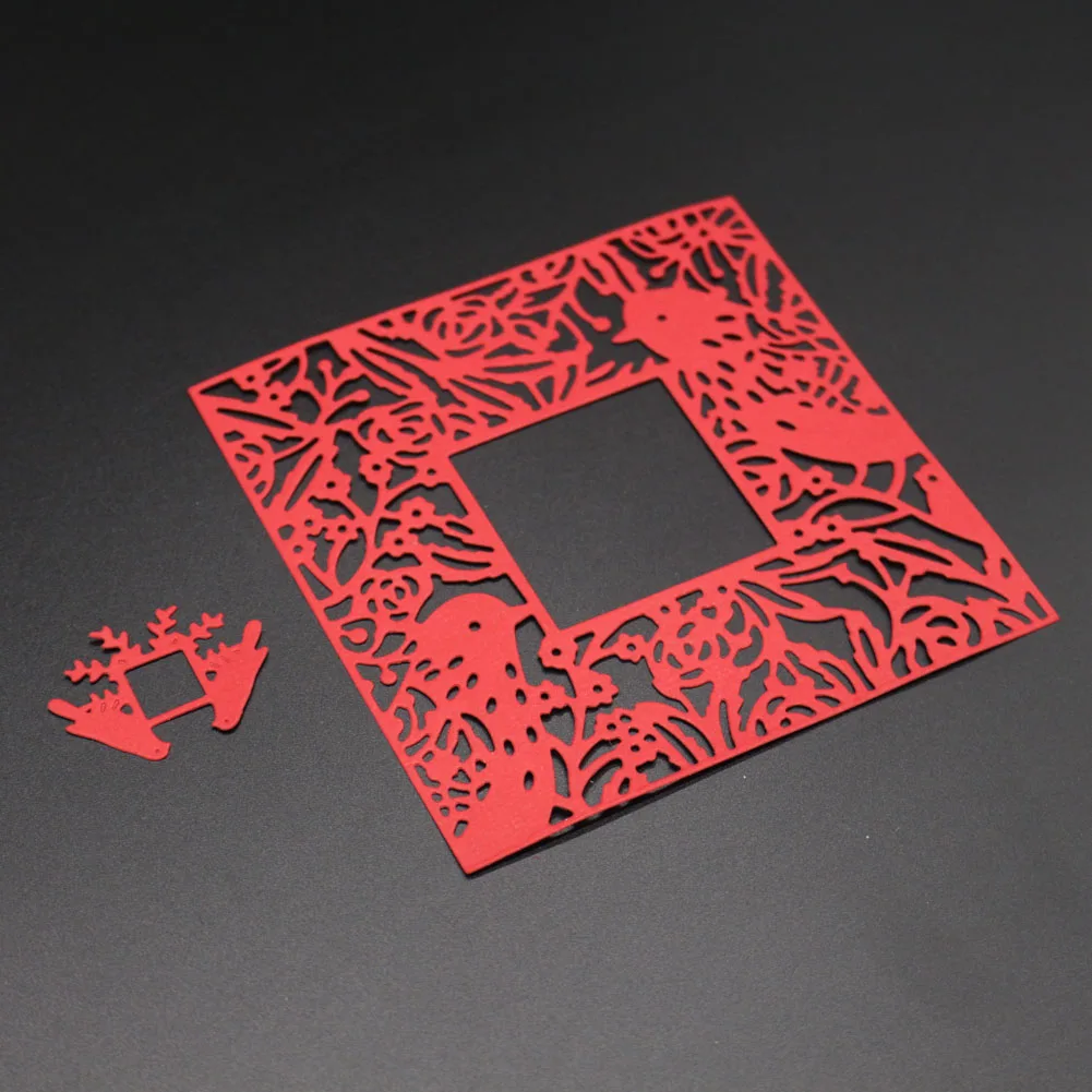 Форма для высечки квадратной формы рамка птица металлические Вырубные штампы в