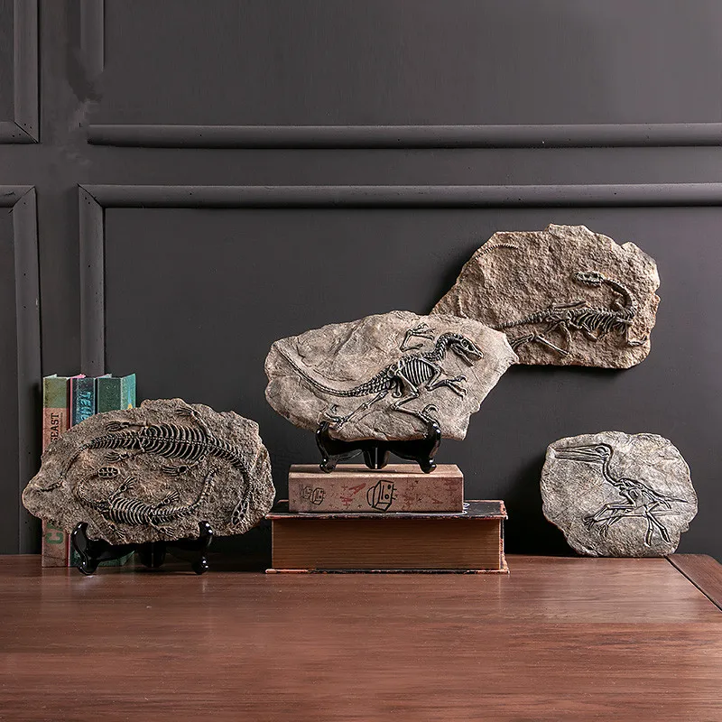 

Образец динозавра, статуя из смолы, животное для дома, гостиной, крыльца, реквизит для окон, украшение, ремесла, скелет динозавра, маленькая м...