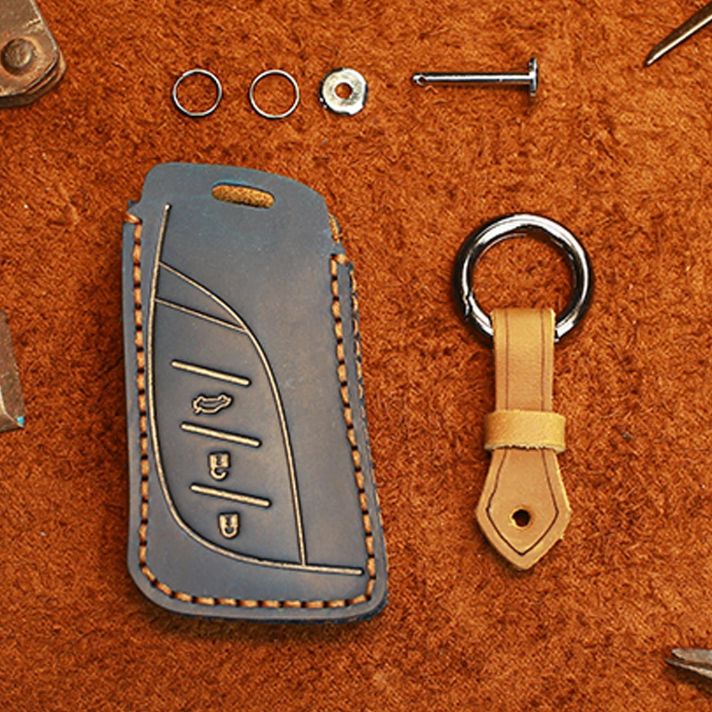 

Fashion Leather Car Key Case Full Cover For Lexus UX200 UX250h ES200 ES300h ES350 US200 US260h 2018 2019 Protector Accessories