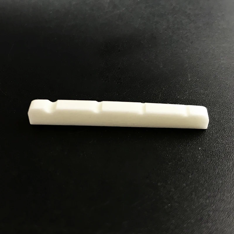 knochen bass st elektrische gitarre zubehör 456 string elektrische bass knochen brücke muttern mit schlitz 38mm 45mm ersatz teile free glo