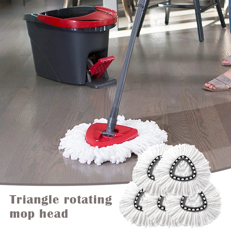 

360 Degree Rotation Easy Wring Spin Mop Refill Mop Accessories Replacement Head SP99