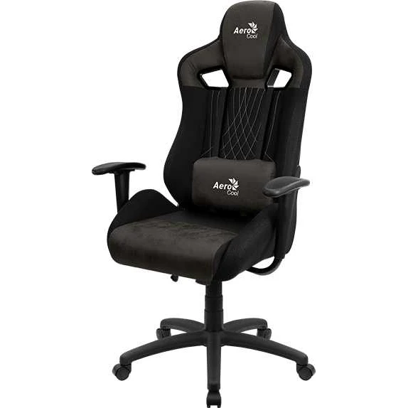 Кресло игровое AEROCOOL Earl AC180 Iron Black на колесиках ткань черный| |