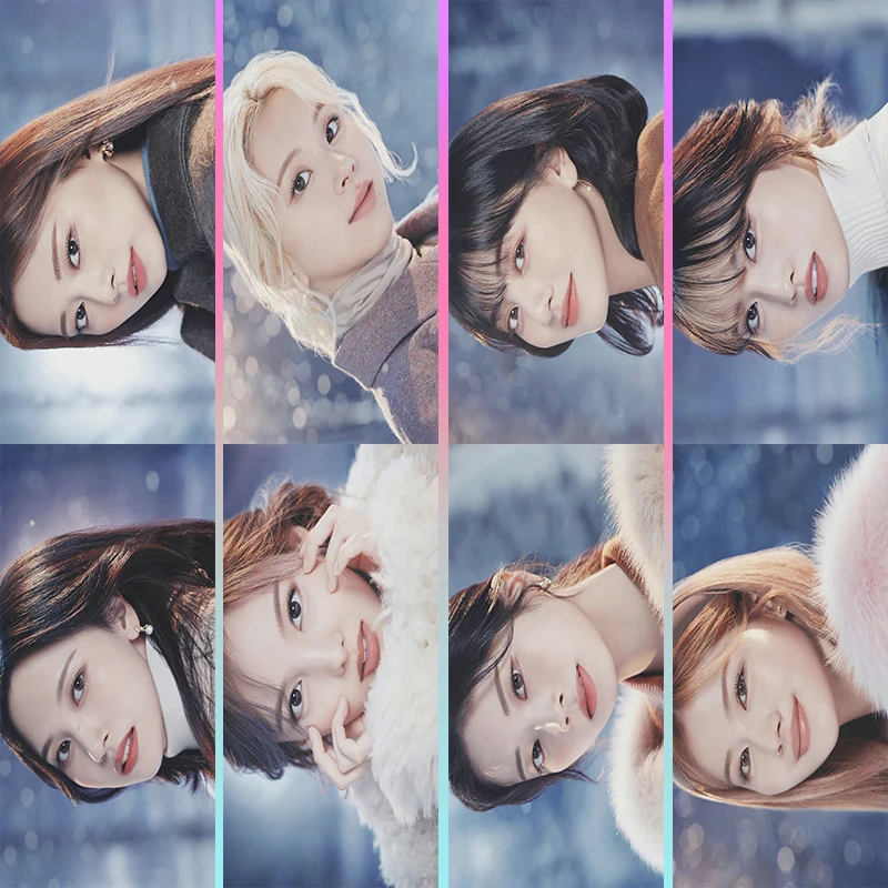 

KPOP TWICE Poster New Album Doughnut Self-Adhesive Figure Photo Sana Momo Mina Tzuyu Wall Stickers Room Decor Fans Collection I3