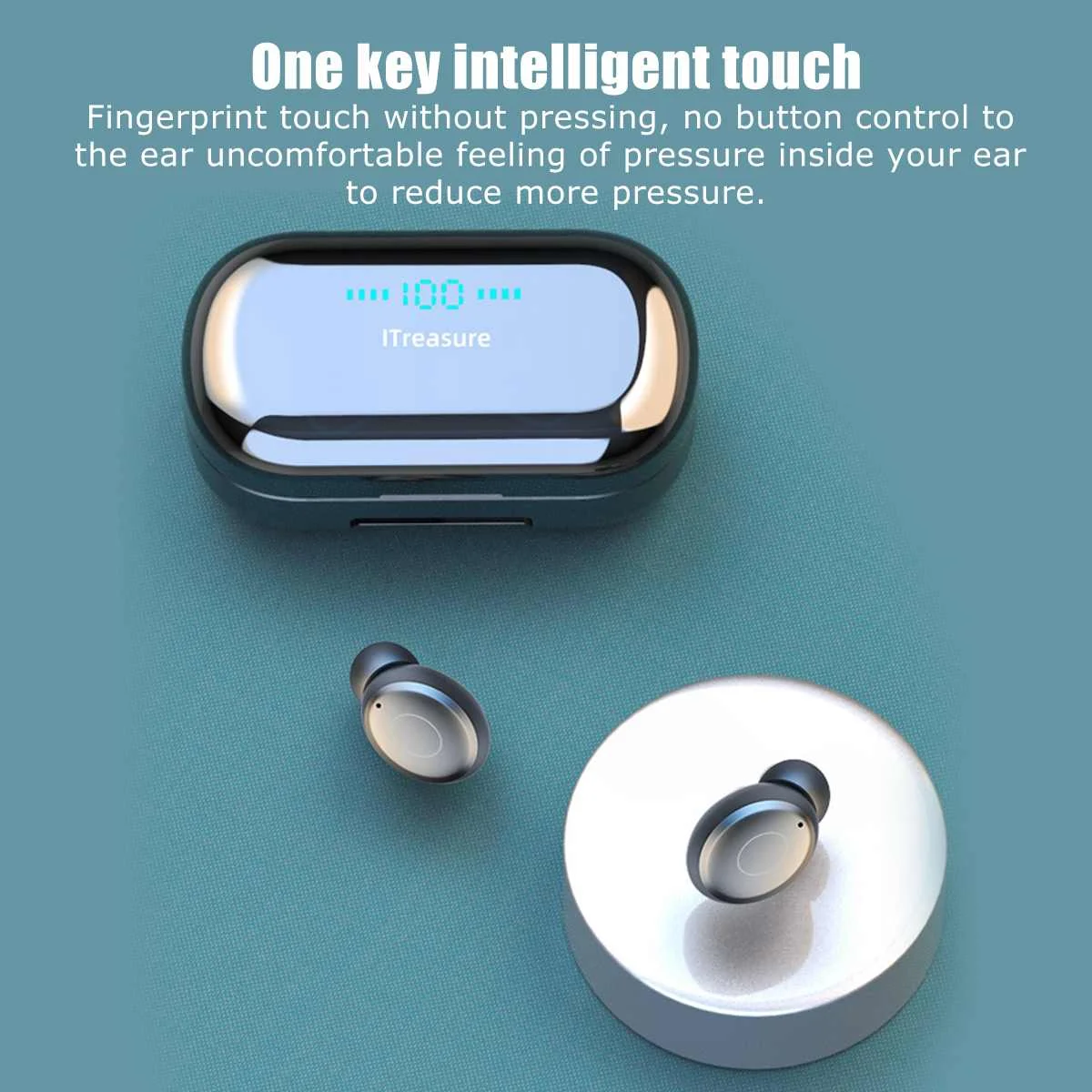 

V9 TWS Wireless bluetooth 5.0 Earphone 4000mAh LED Battery Display Touch Control IPX7 Waterproof 9D Surround Sound Headphones