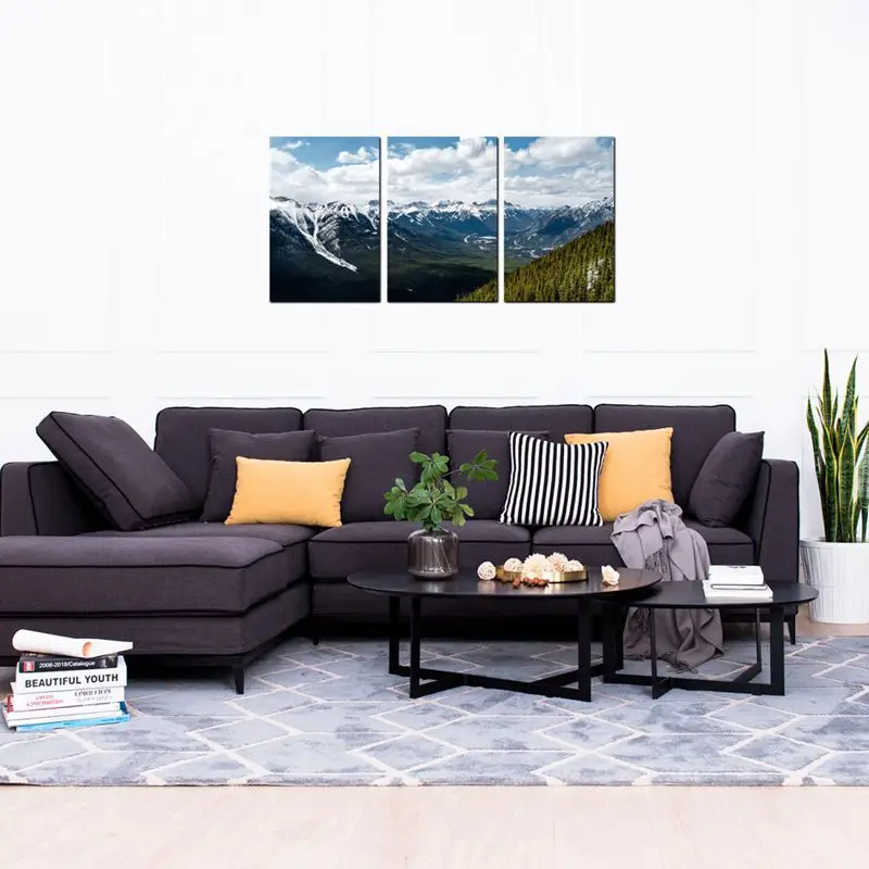 Пейзаж картина волшебное Вишневое дерево в вулканах печать на холсте