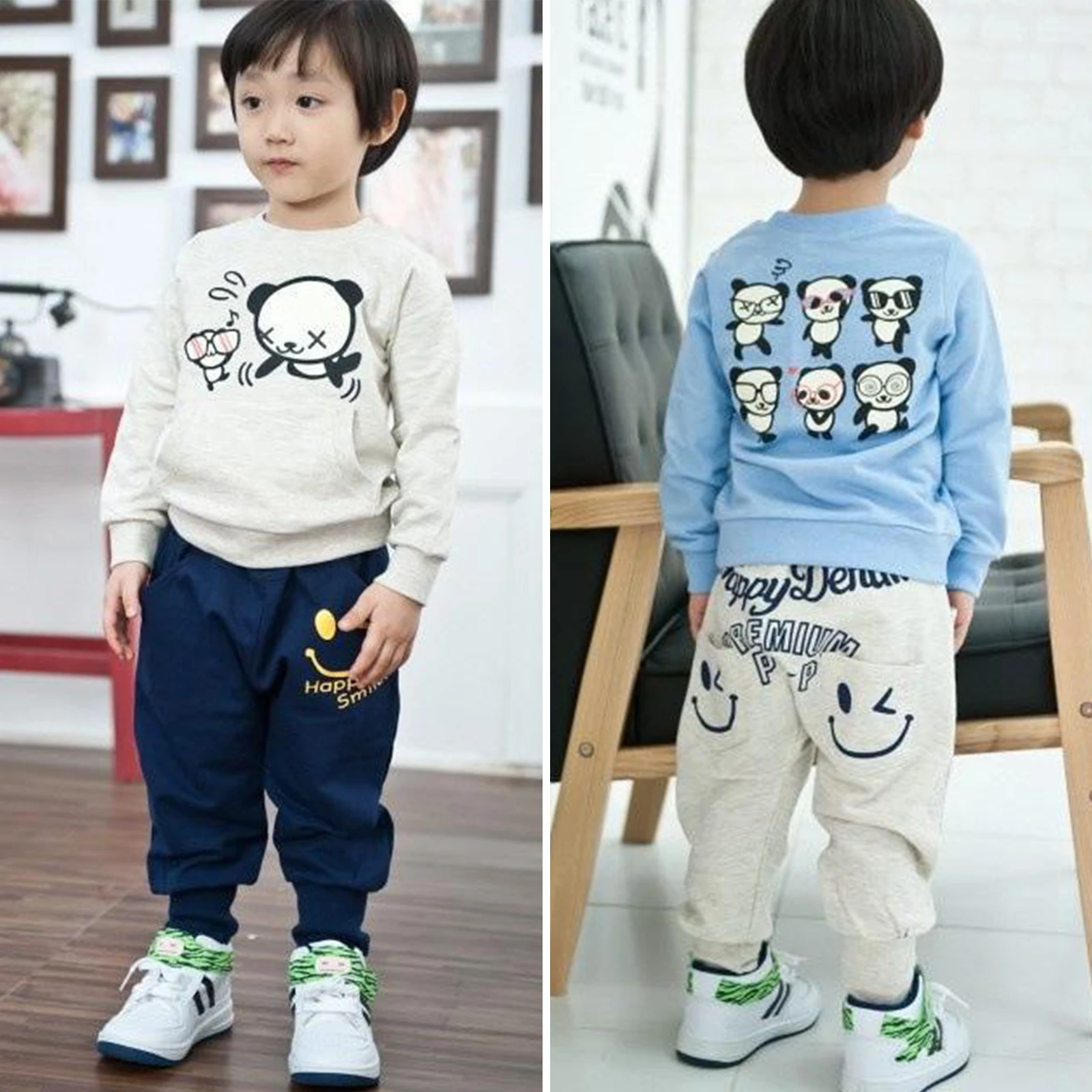 

Unisex Baby COTTON Pants Bottoms Infant Toddler Smile Face Pants Tights Baby Cartoon Harem Pants Trousers Outfits