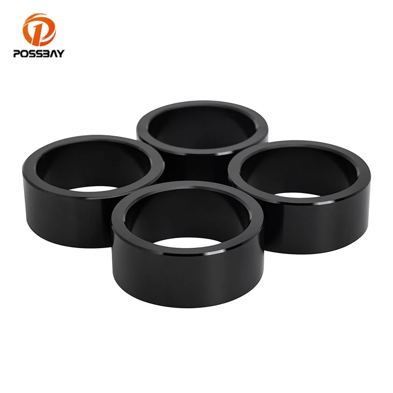 

POSSBAY 4 Pcs ATV Shock Absorber Lift Spacer Bushing Black Aluminum Spacer ATV Parts for CAN AM Bombardier Outlander 400 500 650