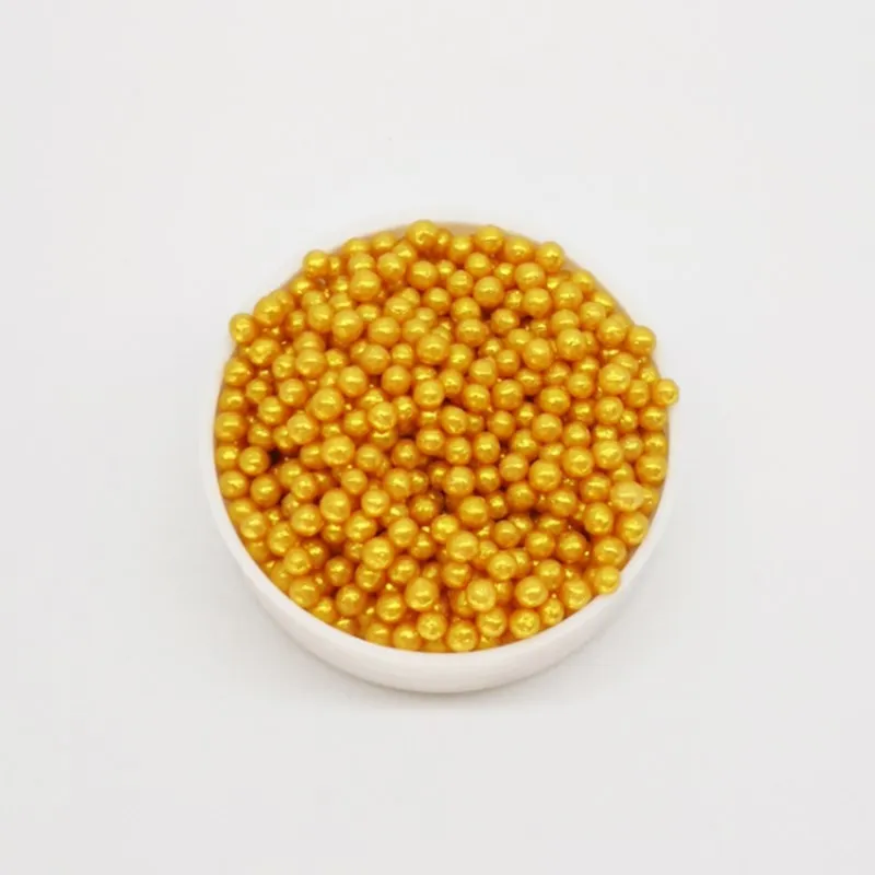 15 г съедобный Золотой Имитация Жемчуга сахар мяч Fondant (сахарная) выпечка торта DIY