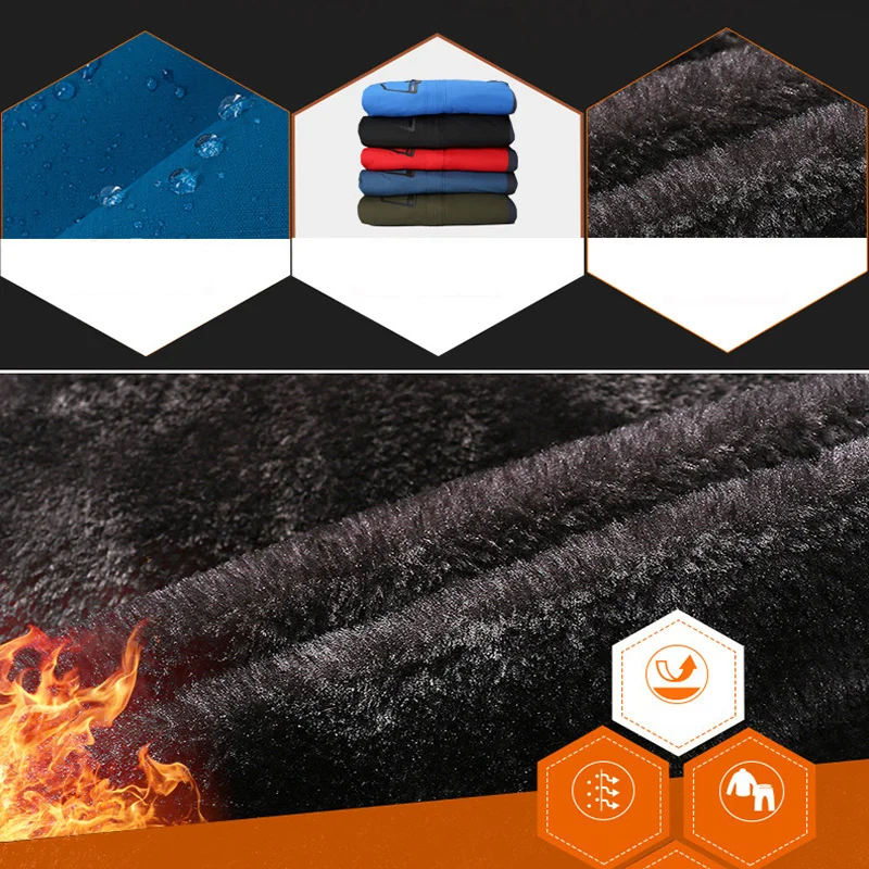 Лыжный костюм для мужчин ветрозащитные водонепроницаемые теплые плотные