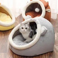 cute new cat house kitten basket small dog pillow lounger cat bed mats cave puppy bed cushion pet nest house supplies for cats