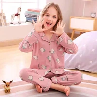 kids boys girls autumn pajamas sets autumn cartoon printed sleepwear clothes for toddler children