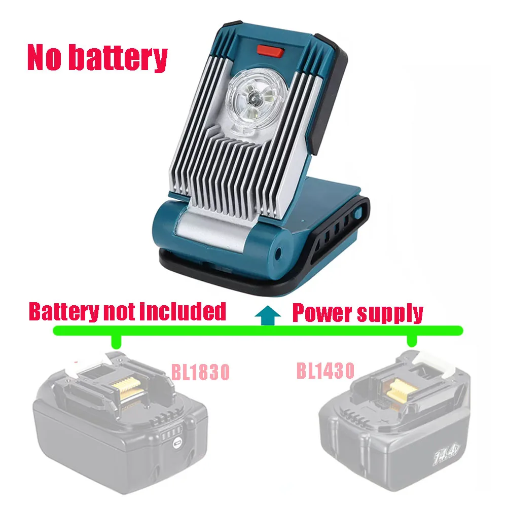 

LED Warning Work Light Working Lamp For Makita 10.8V 12V 14.4V 18V Li-ion battery FlashLight Torches ML103 bl1830 bl1430 bl1016