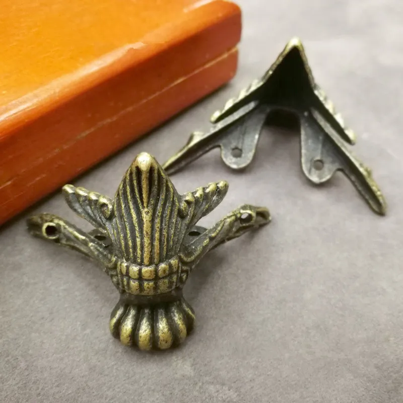 4 шт 1 2 см 3 бронзовые металлические декоративные ножки Угловые протекторы