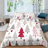 home textiles luxury 3d christmas tree print duvet cover set 23 pcs pillowcase kids bedding set aueuukus queen and king size
